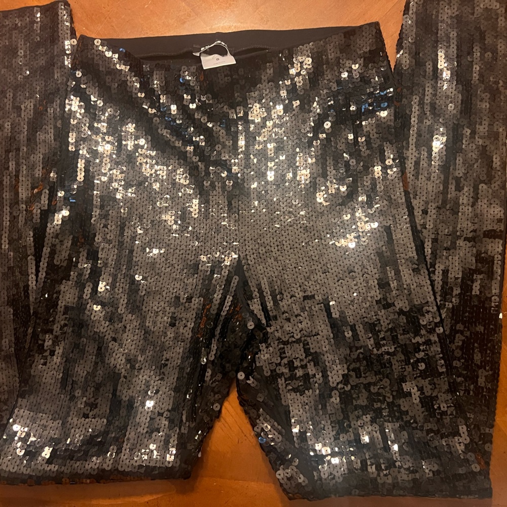 Express size small sequin black pants